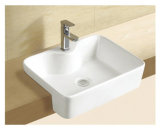 White Ceramic Embedded Wash Sink (CB-45067)