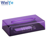 PS Tissue Box with Square Box (WY6003 Transparent Purple)