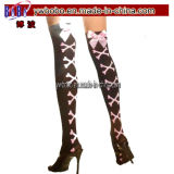 Pantyhose Lady's Socks with Bone and Ribbon Women Sockings (A1035)