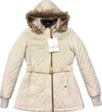 Nylon Padded Women Coat Jacket with Cotton