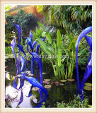 Multicolour Blow Glass Sculpture for River Decoration