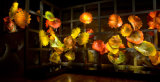 Showy Murano Glass Flower Platters for Wall Decoration