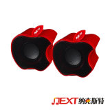 Red Apple Beautiful Computer Speakers for Gift