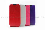 Manufacture Hit-Color Leather Case Protective Case with Card Slot for Samsung Galaxy S4 Case I9500