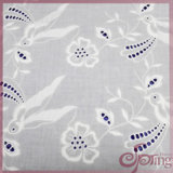 Cotton Birds' Embroidery Fabric