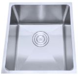 Small Radius 304 Stainless Steel Single Bowl Handmade Kitchen Sink with Satin Finished (HA01)