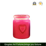 Valentine's Day Candle with Heart Embossed Design