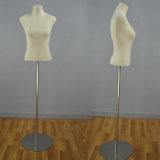 Yazi Fabric Wrapped Female Torso Mannequin for Window Display