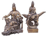 Bronze Buddha Kwanyin Sculpture (BZ1, BZ7)