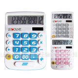 12 Digits Dual Power Desktop Calculator with Big LCD Display and Keys (LC201-12D)