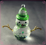 Crystal Christmas Decoration or Gifts of Snowman