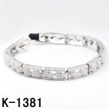 Fashion Sterling Silver Micro Pave CZ Bracelet Jewellery (K-1381)