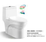 Siphonic Flushing Toilet/Ceramic One-Piece Washdown Wc Toilet (NJ-5839)