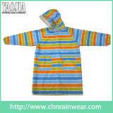 Promotional Light Weight Multicoloured PVC Rain Wear with Hood