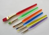 6PCS Plastic Handle Children Painting Brush Set