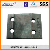4 Holtes Dia 26mm Railroad Tie Plate for Uic60 Rail