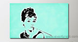 Mordern Oil Painting Pop Art Audrey Hepburn (PO-004)