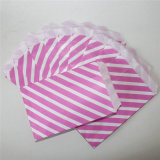 Pink Chevron Stripe Favor Paper Bags Food Packaging