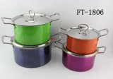 Stainless Steel Print Spraying Cookware Pot (FT-1806-XY)