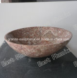 Pink Stone Sink for Bathroom