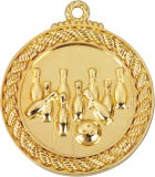 Bowling Medal Zinc Alloy Medallion
