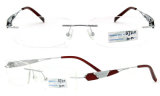 2015 New Models Titanium Rimless Eyeglasses (BJ12-310)