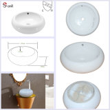 Perfect Design Round Above-Counter Vitreous China Sink with Cupc (SN137-1013)