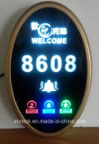 Electronic Hotel Doorplate & Touch Doorbell Switch with LED Room Number Display
