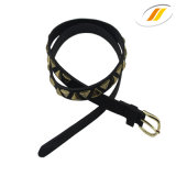 China Manufacturer Brass Rivets Leather Belt (HJ15040)