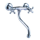 Two Handle Long Spout Brass Bath Faucet (AF2030-2A)