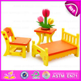 Promotional Wooden Furniture 3D Puzzle DIY Toy for Kids, Christmas Gift Wooden 3D Puzzle Furniture DIY Toy for Children W03b039