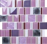 Noble Light Purple Metallic Glass Mosaic with Marble in 2015
