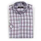 Short Sleeve Cotton Newest Plaid Design Man Shirts