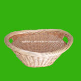 Natural Oval Wicker Basket with Handles (FM349)