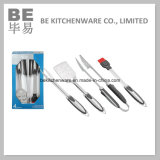 Hot Selling Set of 4 PCS BBQ Grill Tool with Soft Grip Handle (BE-20024)