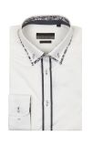 Men's Long Sleeve Fashion Double Collar Business Shirt