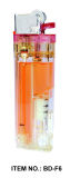 Flint LED Lighter, Refillable Gas Lighter With LED Light (BD-F6)
