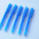 Blue Transparent Pen Barrel Erasable Pen