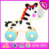 2015 Wooden Pull String Toy for Baby, Hot Sale Wooden Pull String Toy, Educational Wooden Pull String Toy W05b127