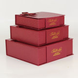 Luxurious Red Special Paper Gift Boxes with Magnet Flap and Gold Foil Stamping