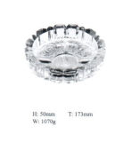Clear Glass Ashtray with Good Price Glassware Kb-Hn01309