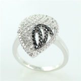 Micro Setting 925 Silver CZ Jewellery Ring (RSBY5568A)