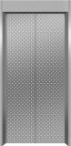 Etched / Hairline Stainless Steel Elevator Car Door / Landing Door