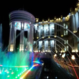 Jumping Water Fountain Lighting in Square