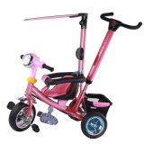 Color Metal Kids Tricycle with Two Option Canopy Pedal