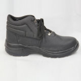 Genuine Leather Safety Shoes (BLACK) .
