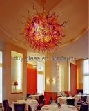 Red Blown Glass Ceiling Lightinggordon Hotel Decoration