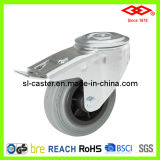Grey Rubber Industrial Caster Wheels (G102-32D080X25S)