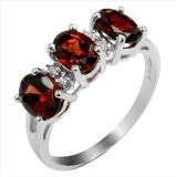 New Fashion Jewelry Latest Silver Ruby Ring