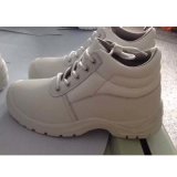 Professional Industrial White Work PU/Leather Safety Shoes
